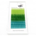 Gene false fir cu fir Beautiful Eyes BE050 Verde-Turcoaz in 3 nuante color D/0.10 de 13mm Gene false fir cu fir Beautiful Eyes BE050 Verde-Turcoaz in 3 nuante color D/0.10 de 13mm